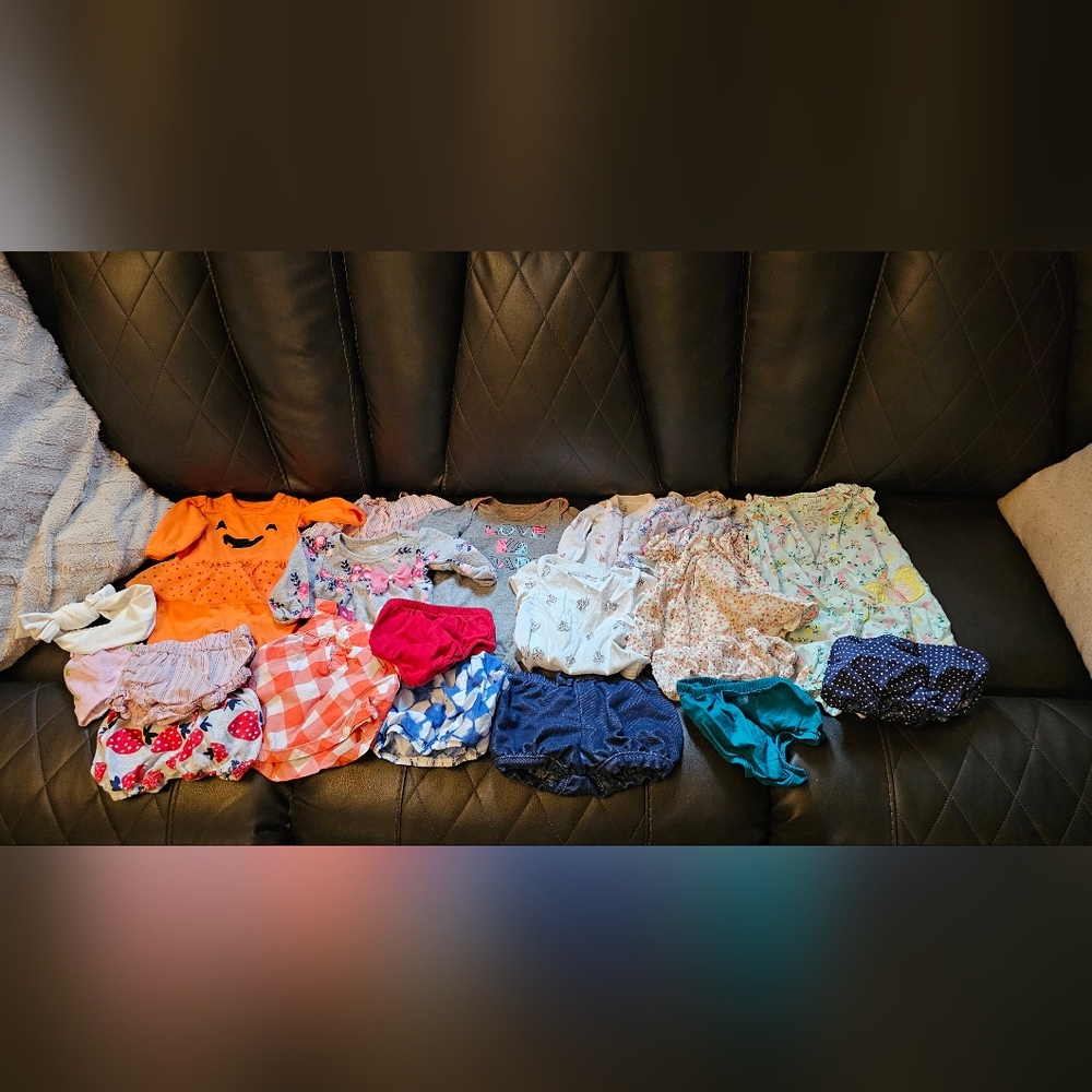 Newborn/0-3 Months Baby Girls Colorful Baby Clothing Set
